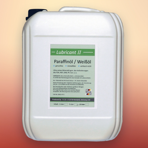 Lubricant II, Paraffinöl, med. Qualität, hochviskos (10 Liter)