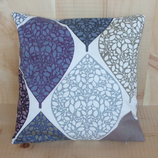 Zirbenkissen, bunte Blätter, 40 x 40 cm (Farbe: Lavendel)