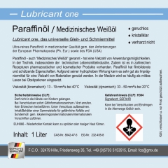 Lubricant ONE, Paraffinöl, Ph.Eur., mittelviskos (2x 1 Liter)